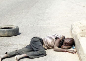 Speeding Vehicle Knocks Down Fleeing Suspected Thief in Lagos