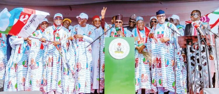 Political Rally in Ondo State: APC Leaders Mobilize Support for Lucky Aiyedatiwa Ahead of Governorship Election