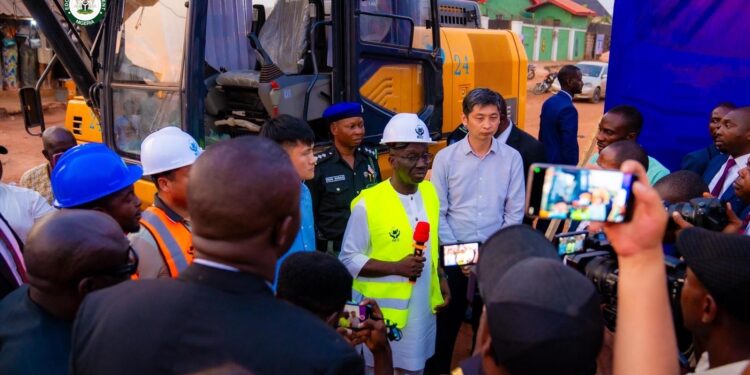 Edo state Governor flags off road constructions