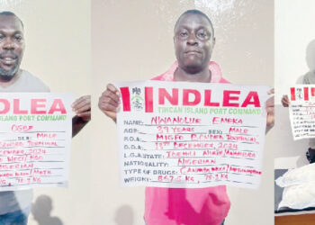 NDLEA Intercepts 83kg of Drugs Concealed in Auto Parts, Arrests Three