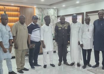 GOV OKPEBHOLO RECEIVES NULGE OFFICIALS, ASSURES OF FRUITFUL COLLABORATION