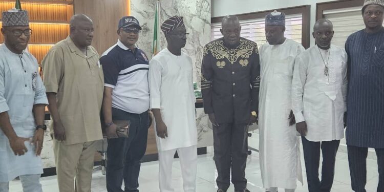 GOV OKPEBHOLO RECEIVES NULGE OFFICIALS, ASSURES OF FRUITFUL COLLABORATION