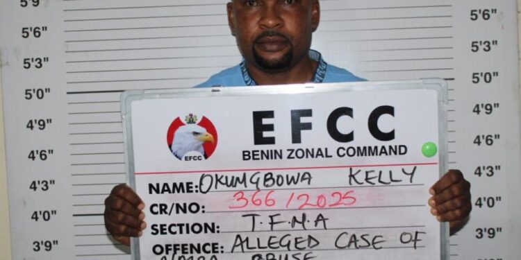 EFCC Arrests Kelly Okungbowa for Alleged Naira Abuse