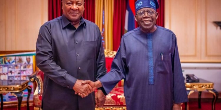Mahama Briefs Tinubu on ECOWAS Talks with Niger, Mali, B’Faso