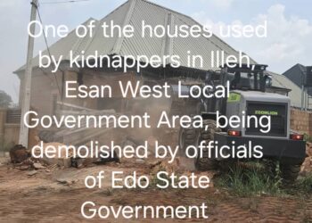 Edo Government Demolishes Kidnappers’ Hideouts in Uromi, Ekpoma