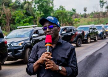 GOV OKPEBHOLO COMPLETES REMEDIAL WORKS ON 55km BENIN-IRUEKPEN FEDERAL ROAD