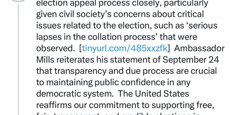 We are closely monitoring the ongoing appeal -United States Government