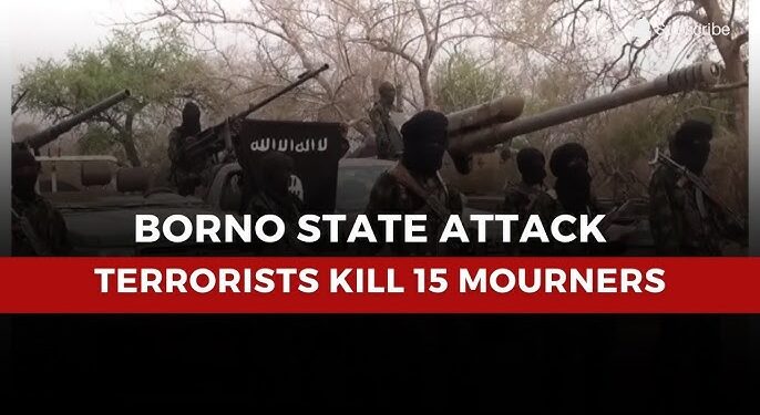 Terrorists Kill 15 Mourners, Abduct Many in Borno Attack