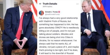 Trump Slams Putin as 'Absolutely Crazy' After Record Russian Aerial Assault on Ukraine