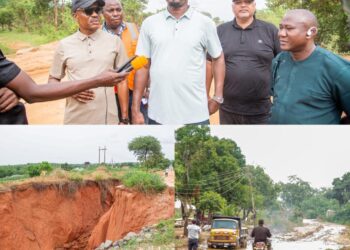 GOV OKPEBHOLO COMMENCES REMEDIAL WORKS ON AUCHI-IGARRA-IBILLO FEDERAL ROAD