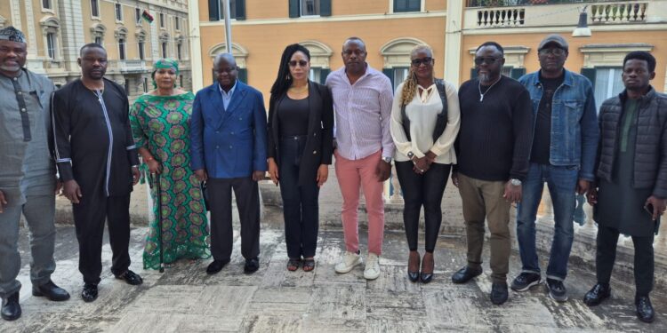 Just In: DG of Edo State Diaspora Agency, Dr. Mrs. Loretta Oduware Ogboro-Okor, Visits Nigerian Embassy in Rome, Italy—Pushes for Passport Renewal Reform