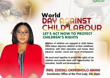 WDACL 2025: OFFICE OF EDO STATE FIRST LADY REAFFIRMS COMMITMENT TO FIGHT AGAINST CHILD LABOUR