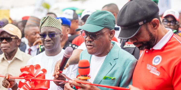 Wike, Oshiomhole Join Gov. Okpebholo to Commission New Edo Line Transport Service Amid Security, Development Push