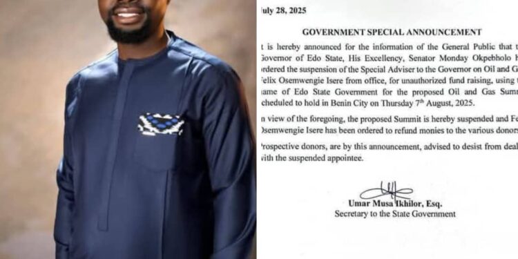 Edo Governor Suspends Oil and Gas Aide Over Unauthorized Fundraising
