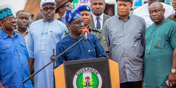 Governor Okpebholo Flags Off Emergency Repairs on Failed Federal Roads in Edo North