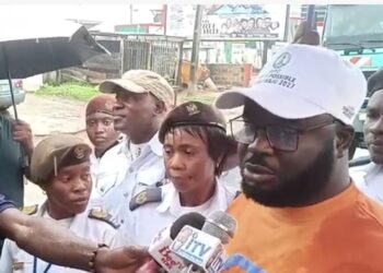 Local Government Chairman Braves Heavy Rainfall to Supervise Monthly Sanitation Exercise