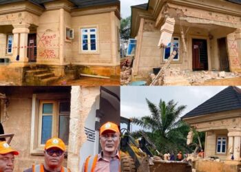 Edo State Governor Gives Cultists Ultimatum, Demolishes Shrine in Egor