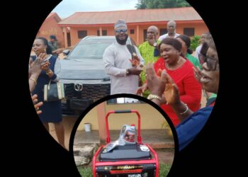 Egor Council Chairman Donates Generator to Boost Water Supply at Ugbowo Primary School