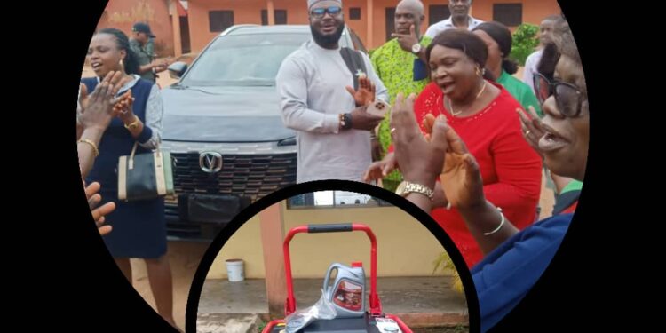 Egor Council Chairman Donates Generator to Boost Water Supply at Ugbowo Primary School