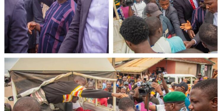 Okpebholo Rescues Accident Victims on Benin–Auchi Road