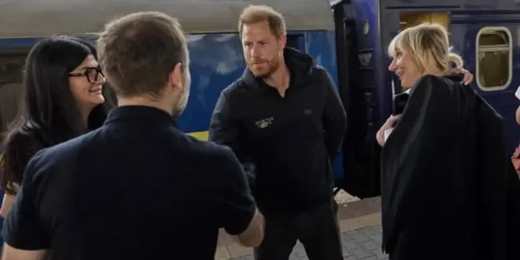 Prince Harry made a surprise visit to Ukraine on Friday