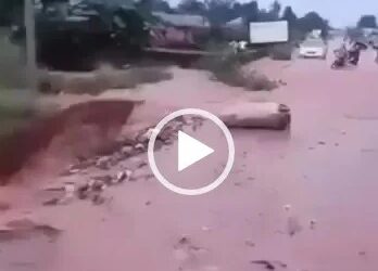 Flood Sweeps Away Okada Rider in Ekpoma, Sparks Outcry Over Poor Drainage