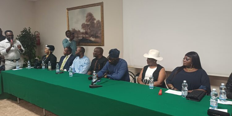 Ex-Governor Godwin Obaseki Engages Nigerians in Torino, Italy