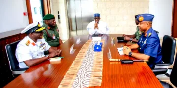 National Security Adviser Meets with Service Chiefs Over Trump's Threat