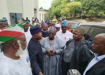 Turaki leads PDP delegation on visit to former President Obasanjo