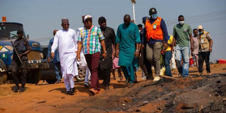 Edo State Government Reassures Auchi Community, Commences Assessment for Preventive Measures Following Tanker Fire Incident
