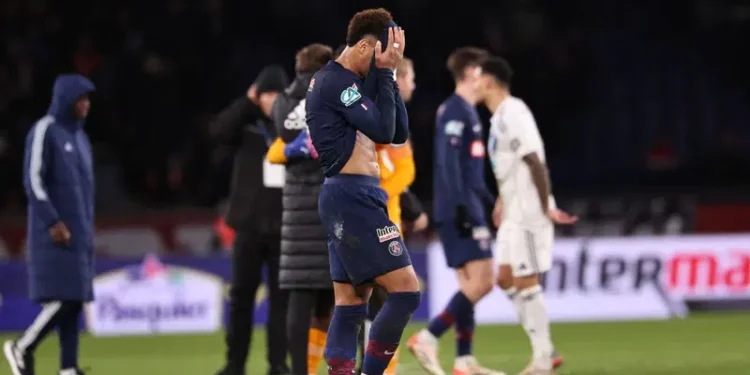 Paris Saint-Germain (PSG) were knocked out of the French Cup by city rivals