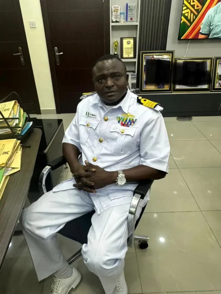 The Lagos State Taskforce has arrested three suspected fake naval officers, including James K. Robert