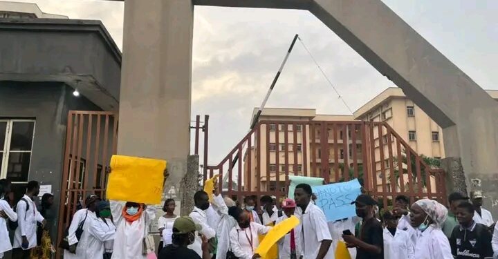 “LAUTECH Crisis Deepens as Medical Sciences Students Block Campus Over Anatomy, Physiology Relocation”.