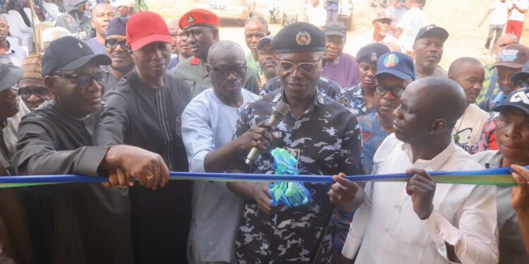 Philanthropist Patrick Agbator Donates, Commissions Emaudo Police Station to Boost Security in Ekpoma
