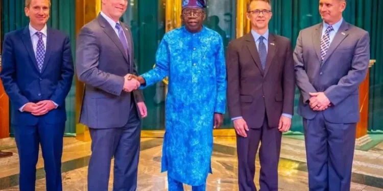 Tinubu Meets US Military Delegation at Aso Rock