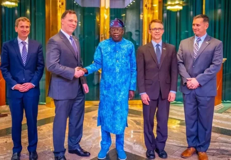 Tinubu Meets US Military Delegation at Aso Rock