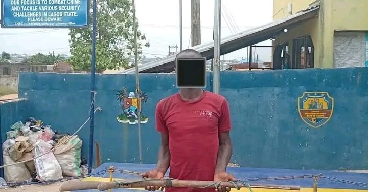 “Lagos Security Agency Arrests Suspected Burglar in Ikorodu, Recovers Locally Made Firearm”