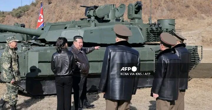 “Kim Jong Un Showcases Next Generation Battle Tank With Daughter at Military Drill, Stirring Succession Debate”