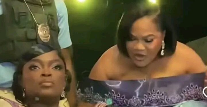 “Funke Akindele and Toyin Abraham Moment Sparks Online Debate at Iyabo Ojo’s Movie Premiere”