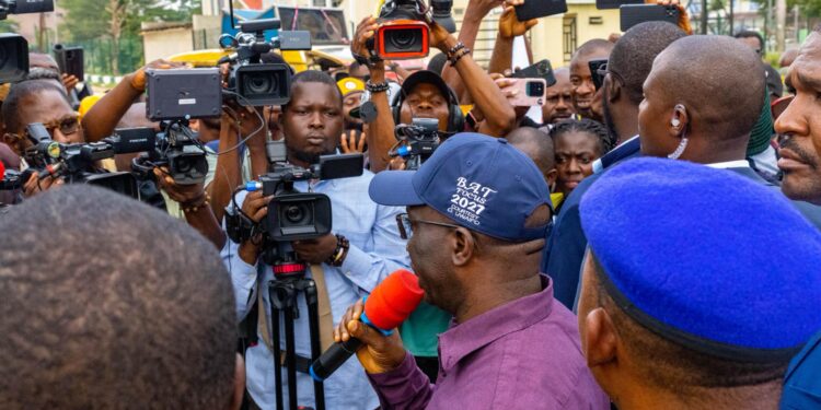 Okpebholo Joins Benin Protesters, Pledges Urgent Stakeholder Talks to Resolve BEDC Power Crisis