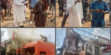 Ibiwe Street Fire: Oredo Chairman Leads Emergency Response, Assures Traders of Support