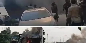 Fire Guts Ship at Kirikiri Canal, One Injured