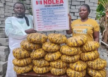 “NDLEA Busts Pastor, Wife in Lagos Drug Crackdown, Seizes 11kg of Cannabis Concealed in Vehicle”