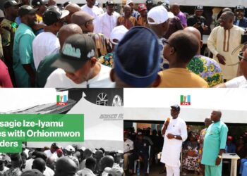 Ize-Iyamu Gains Momentum in Edo South Race, Hails Okpebholo’s Projects as Orhionmwon APC Backs Senate Bid