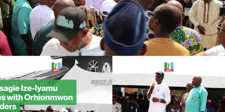 Ize-Iyamu Gains Momentum in Edo South Race, Hails Okpebholo’s Projects as Orhionmwon APC Backs Senate Bid
