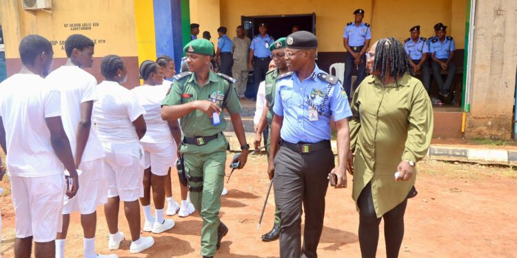 CP Agbonika Inspects Police Recruitment Exam in Benin, Praises Transparency and Order