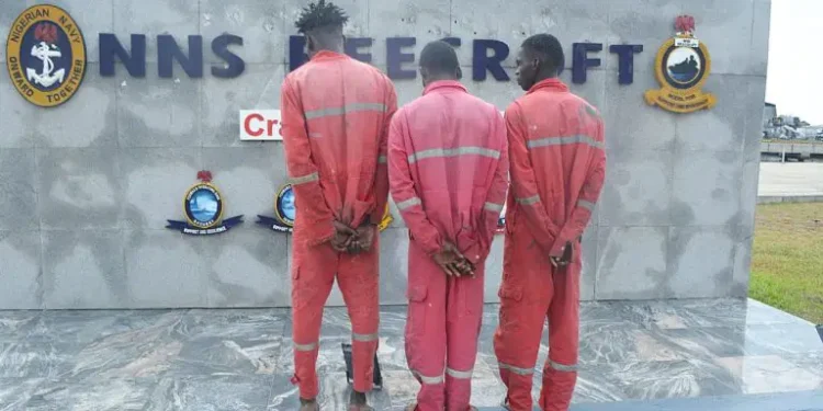 Navy Hands Over 3 Ghanaian Stowaways to Immigration in Lagos