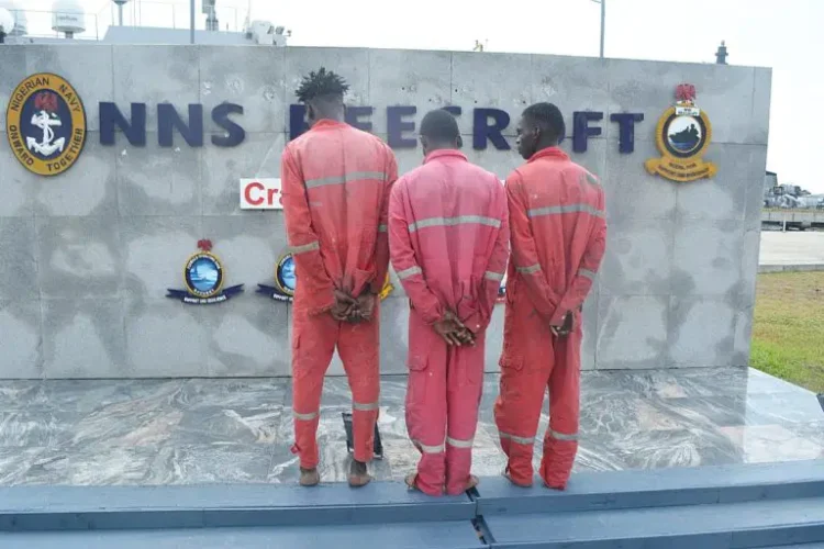 Navy Hands Over 3 Ghanaian Stowaways to Immigration in Lagos