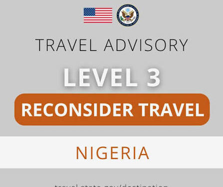 US Issues Travel Warning for Nigeria Amid Rising Insecurity