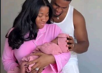 “Celebrity Fashion Designer Veekee James, Husband Femi Atere Welcome First Child, Daughter Eliana”